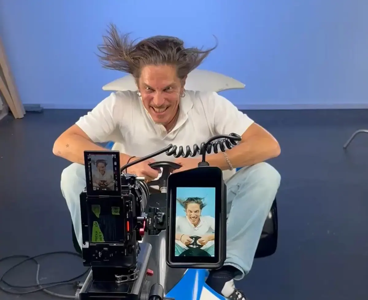 Videodreh für die Ufdroht „Vollgasfaser“ Kampagne